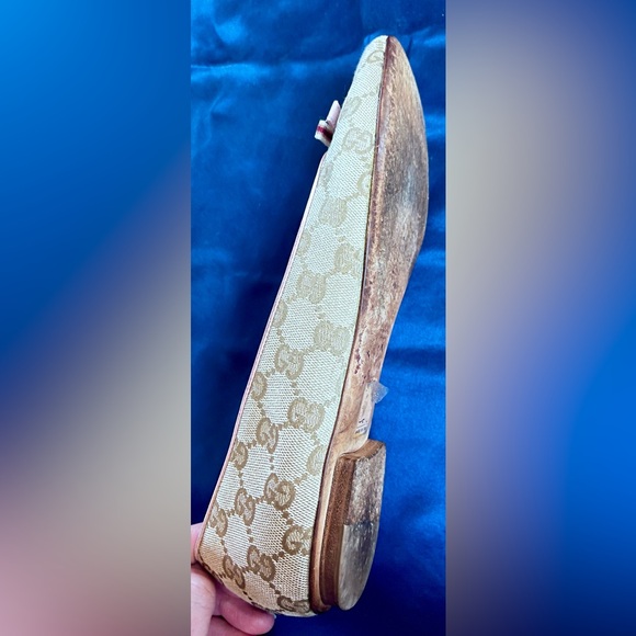 Gucci Monogram Cloth Ballet Flats - Picture 7 of 14